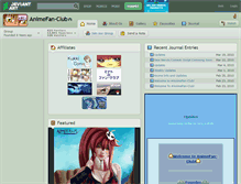 Tablet Screenshot of animefan-club.deviantart.com