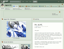 Tablet Screenshot of kageneyoi.deviantart.com
