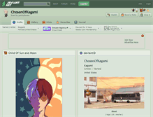 Tablet Screenshot of chosenofkagami.deviantart.com