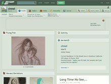 Tablet Screenshot of cinnel.deviantart.com