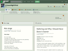 Tablet Screenshot of crimsonnightwind.deviantart.com