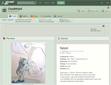 Tablet Screenshot of cloudninja5.deviantart.com