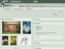 Tablet Screenshot of google-em.deviantart.com