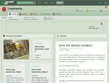 Tablet Screenshot of linalenalolly.deviantart.com