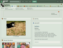 Tablet Screenshot of barbera.deviantart.com