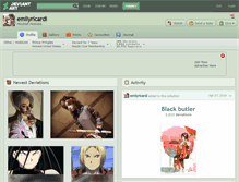 Tablet Screenshot of emilyricardi.deviantart.com