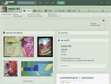 Tablet Screenshot of nastyy182.deviantart.com