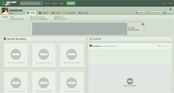 Desktop Screenshot of necklover.deviantart.com