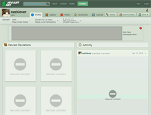 Tablet Screenshot of necklover.deviantart.com
