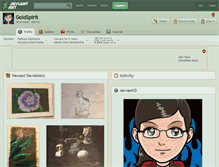 Tablet Screenshot of goldspirit.deviantart.com