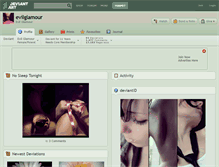 Tablet Screenshot of evilglamour.deviantart.com