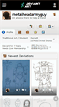 Mobile Screenshot of metalheadarmyguy.deviantart.com