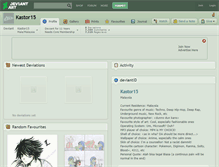 Tablet Screenshot of kastor15.deviantart.com