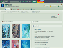Tablet Screenshot of hesperide.deviantart.com