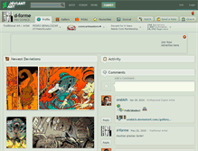 Tablet Screenshot of d-forme.deviantart.com