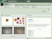 Tablet Screenshot of mandiexx.deviantart.com