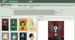 Desktop Screenshot of kittensangel.deviantart.com