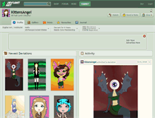 Tablet Screenshot of kittensangel.deviantart.com