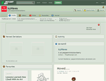 Tablet Screenshot of icywaves.deviantart.com