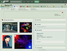 Tablet Screenshot of bunny177.deviantart.com