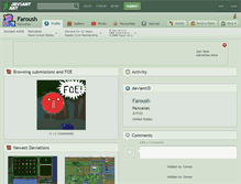 Tablet Screenshot of faroush.deviantart.com