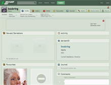Tablet Screenshot of boobring.deviantart.com
