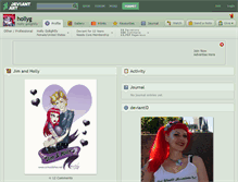 Tablet Screenshot of hollyg.deviantart.com