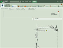 Tablet Screenshot of gothitink.deviantart.com