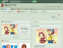 Tablet Screenshot of digimon-yuri-club.deviantart.com