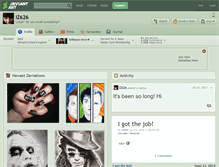 Tablet Screenshot of iz626.deviantart.com