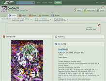 Tablet Screenshot of deadness.deviantart.com