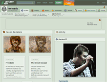 Tablet Screenshot of hermanis.deviantart.com