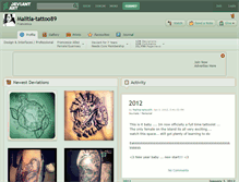 Tablet Screenshot of malitia-tattoo89.deviantart.com