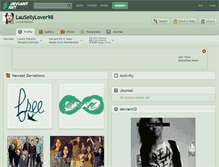 Tablet Screenshot of lausellylover98.deviantart.com