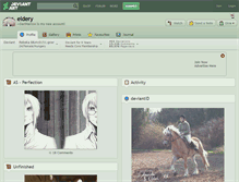 Tablet Screenshot of eldery.deviantart.com