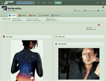 Tablet Screenshot of beckawalley.deviantart.com