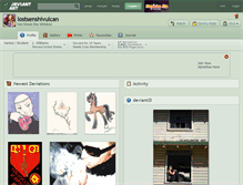 Tablet Screenshot of lostsenshivulcan.deviantart.com