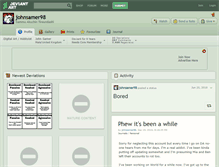 Tablet Screenshot of johnsamer98.deviantart.com