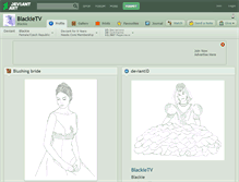 Tablet Screenshot of blackietv.deviantart.com