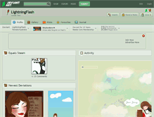 Tablet Screenshot of lightningflash.deviantart.com