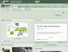 Tablet Screenshot of daybee.deviantart.com