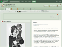 Tablet Screenshot of lupusdarkmoon.deviantart.com
