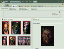 Tablet Screenshot of dw3d.deviantart.com