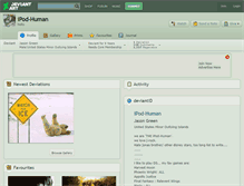 Tablet Screenshot of ipod-human.deviantart.com