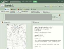 Tablet Screenshot of ninjablade5.deviantart.com