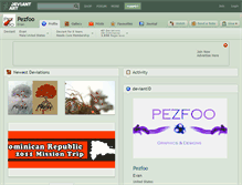 Tablet Screenshot of pezfoo.deviantart.com