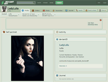 Tablet Screenshot of ladylulla.deviantart.com