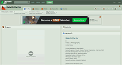 Desktop Screenshot of galacticwarrior.deviantart.com