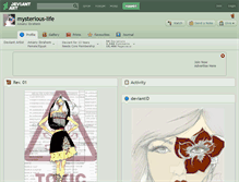 Tablet Screenshot of mysterious-life.deviantart.com