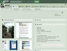 Tablet Screenshot of delreal.deviantart.com
